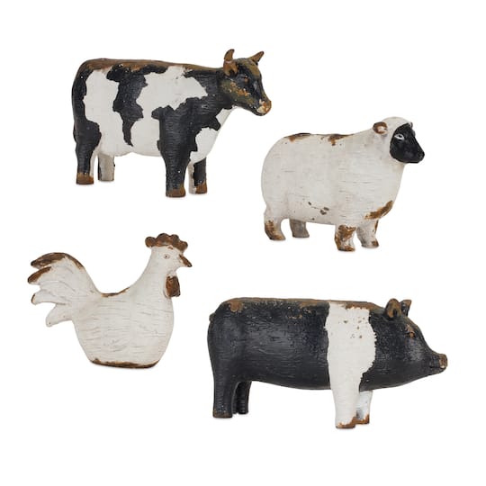 Farm Animals Candle Holder Set
